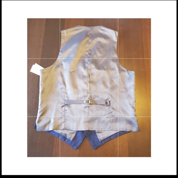 New Perry Ellis vest. Size small. Blue pin dot. - Picture 2 of 9